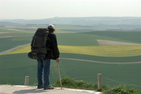 The Wanderer looking around