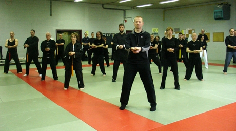 zwaard Qigong in groep